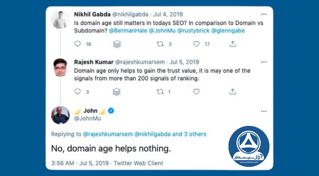 سن دامنه و تأثیر آن بر سئو
