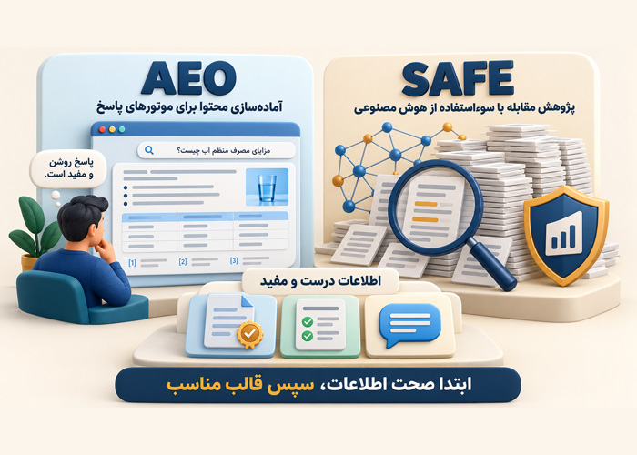 تفاوت الگوریتم safe با Aeo